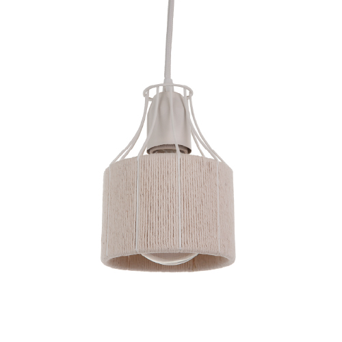 Colgante de jaula combinado con hilo natural para barra